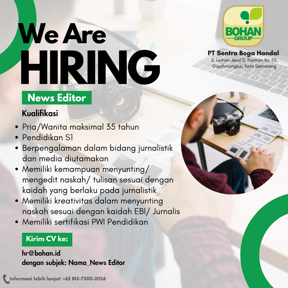 News Editor - PT Konten Indonesia Selaras